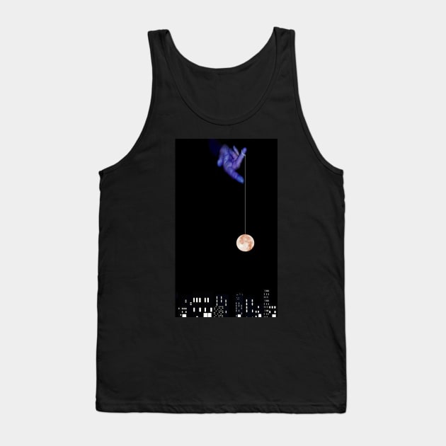 "Moon YoYo" digital art product Tank Top by Mzzart